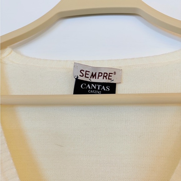 Sempre Cream Cardigan - Picture 2 of 3